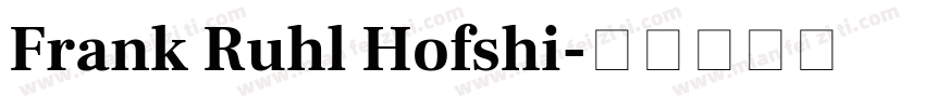 Frank Ruhl Hofshi字体转换